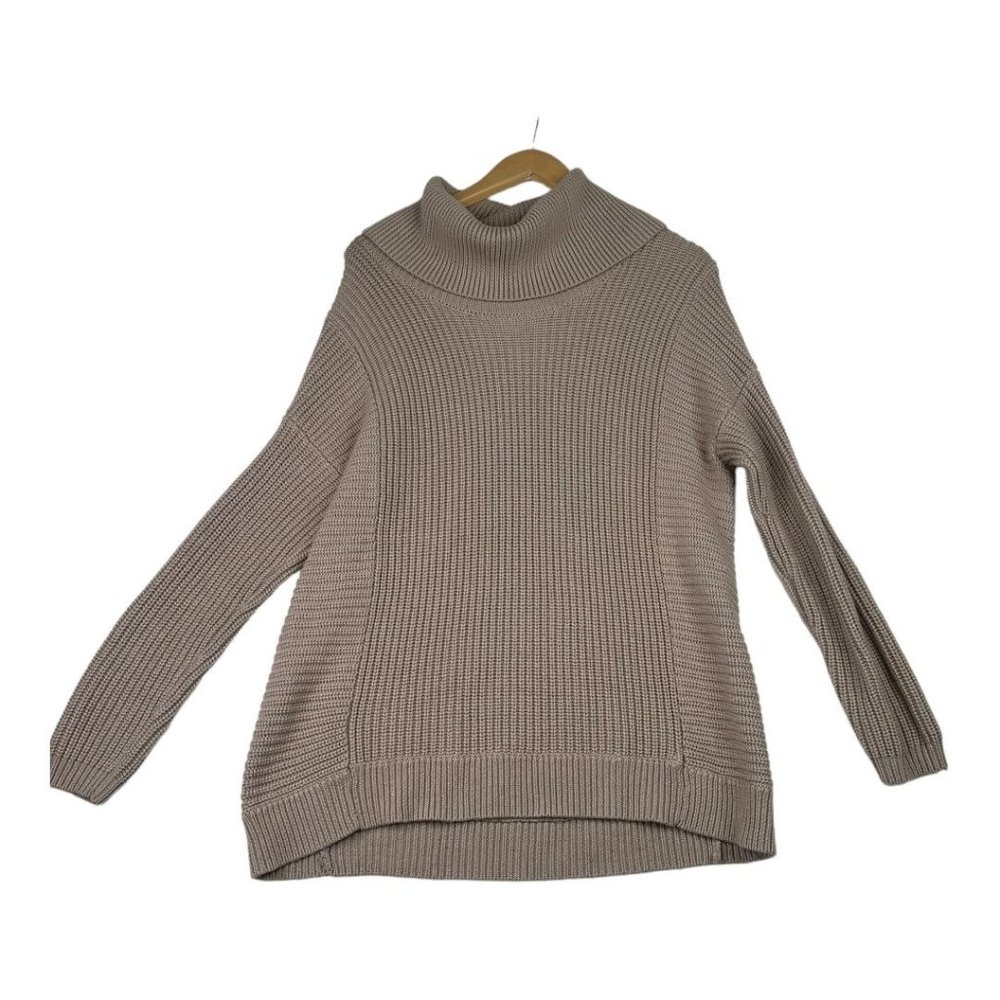BCBGMAXAZRIA Knit Cowl Neck Wool Blend‎ Pullover Size  XS/S Tan
